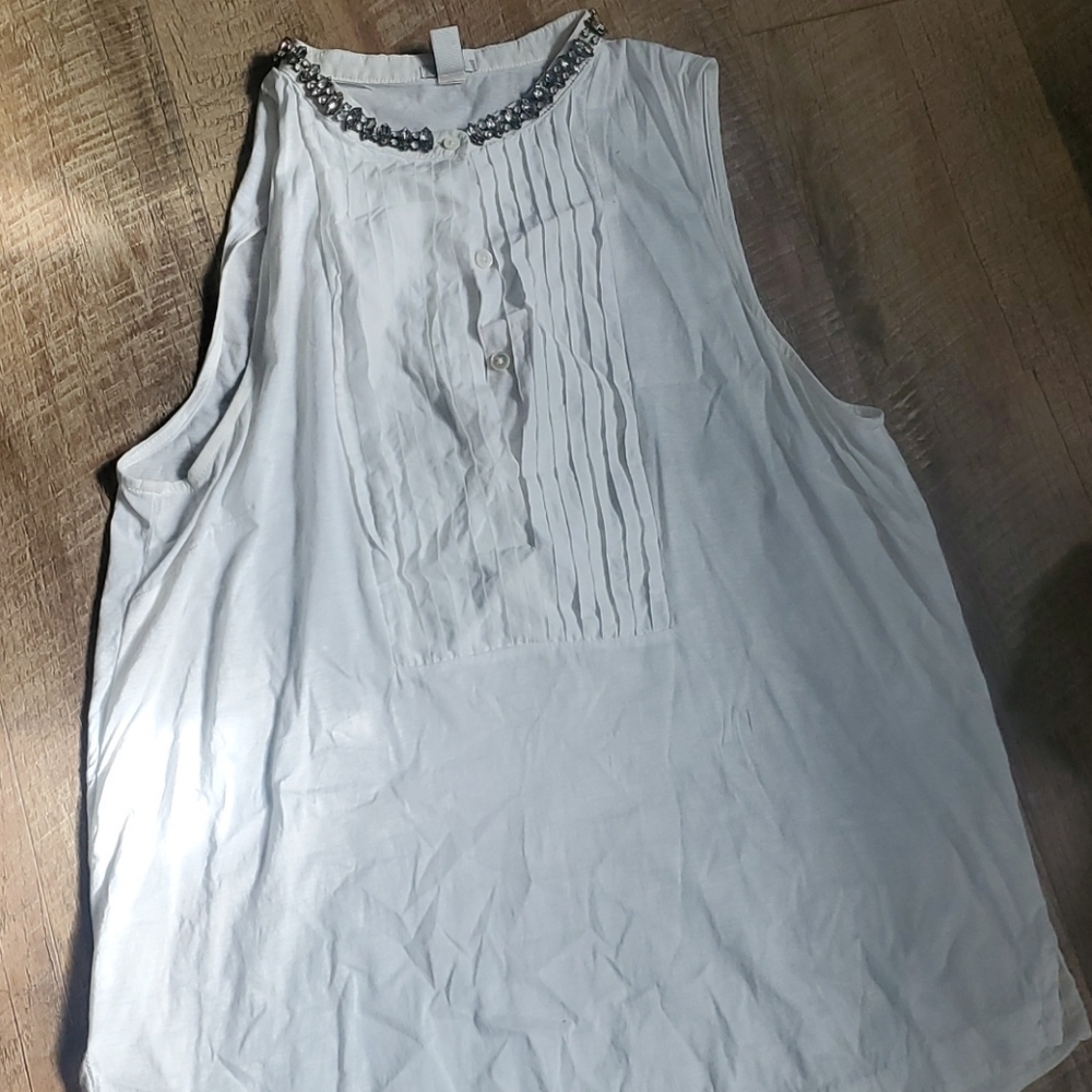 J. Crew white top